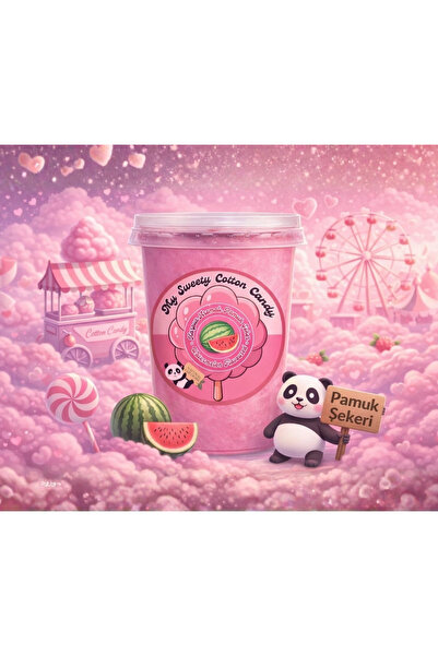 MY SWEETY COTTON CANDY حلوى القطن الفاخرة بنكهة البطيخ والبرتقال والفانيليا، ...