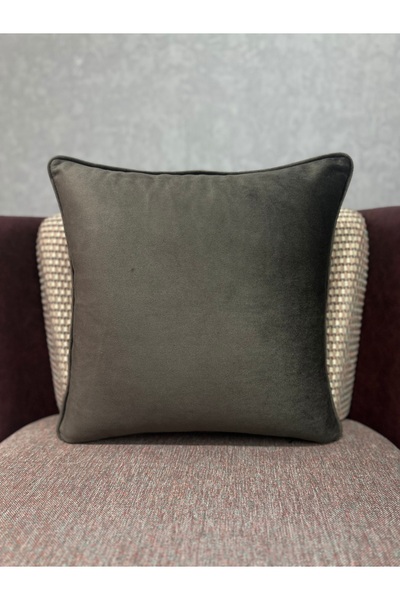 Fabricland غطاء وسادة من الحرير المخملي المستورد باللون البني الداكن مقاس 43 ...