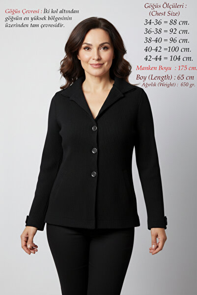 Laden سترة نسائية بياقة هاكم قماش مجدّل غير قابلة للتكور، مقاس صغير، سترة شتو...