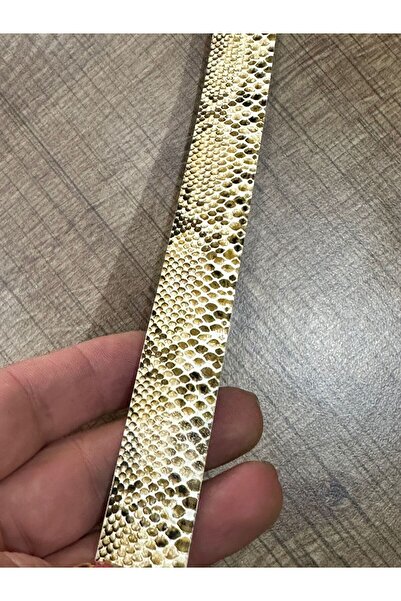 Gönülden Tasarım Panglică din piele cu model de șarpe de 2 cm pentru cusut Ac...