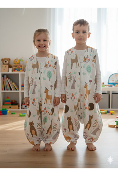 Wenaris كيس نوم بدون أكمام 100% قطن طبيعي طبقة مزدوجة من الفلانيل قماش خاص لل...