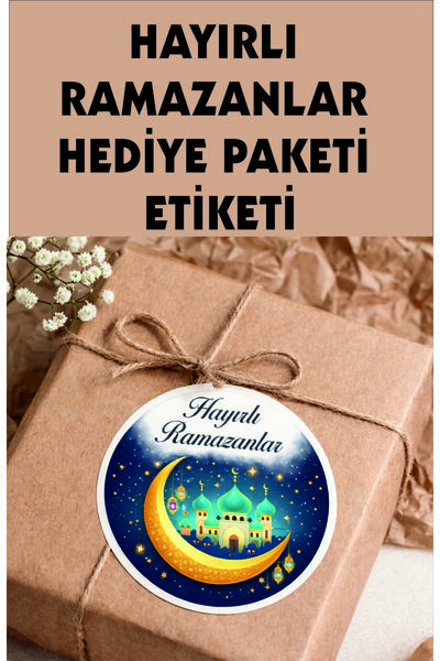 Göktuğ Hediyelik Hayırlı Ramazanlar Cami Etiket, Ramazan Süsleme, Hediye, Pak...