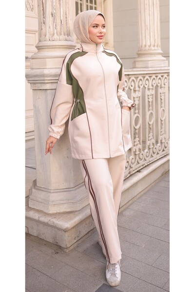 Ryzi Moda Hijab Tracksuit Set & Bottom Top Set