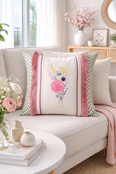 RİTMOHOME Botanik, Yaz, Bahar, Çiçek, Bitki, Püsküllü, Modern, Country, Bohem...