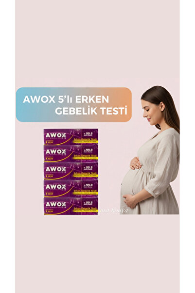 AWOX Erken Gebelik Testi 5’li Ürün %99.8 Kesin Sonuç