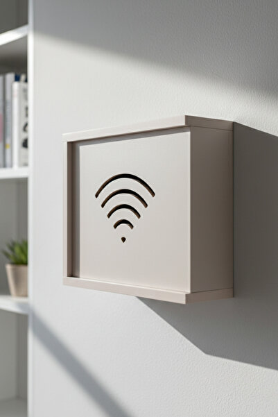 UMN DECOR Dekoratif Sürgülü Modem Kutusu ve Kablo Düzenleyici - Çok Amaçlı Si...