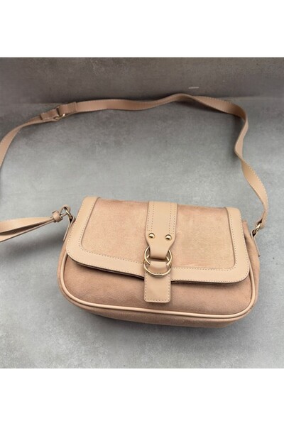 Larolina Shoulder Bag Women's Suede Cream Hand and Shoulder Bag Stylish Desig...