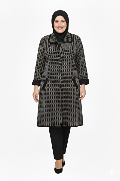 elma abone Copy - Oversized Buttoned Thick Cardigan Coat