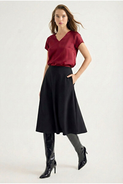 Masha Kate Siyah Kloş Etek