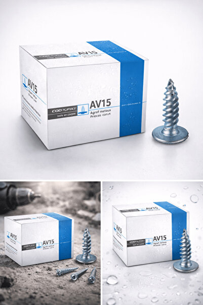 DALSAN Corex AV15 Agraf Vida 500 Adet | Asma Tavan