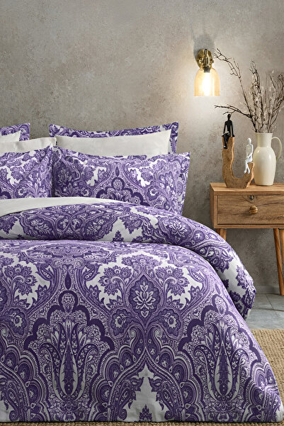 İQON طقم غطاء لحاف مرن فردي - SHALL DAMSON