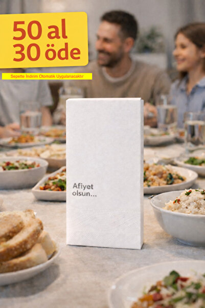 Palo Santo Afiyet Olsun Baskılı Peçete 1 adet