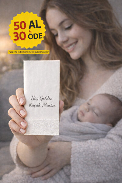 Palo Santo Hoş Geldin Küçük Mucize Baskılı Peçete 1 adet