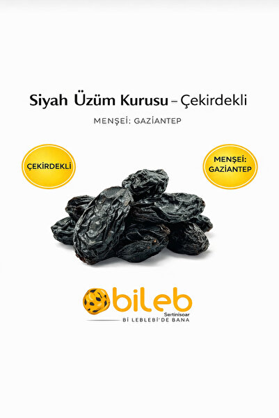 bileb serinhisar bi leblebi'de bana Siyah Üzüm Kurusu – Çekirdekli 1 Kg