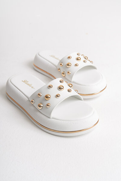 LDR Papuci de damă Trockle cu detalii aurii