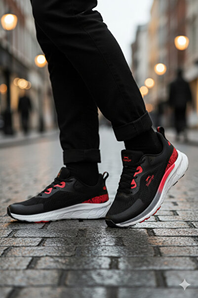 Slazenger حذاء رياضي رجالي من السلسلة الممتازة من WARNING باللون الأسود SA15R...