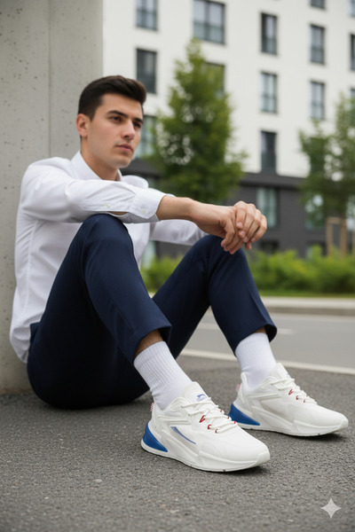 Slazenger حذاء رياضي رجالي باللون الأبيض من Walther