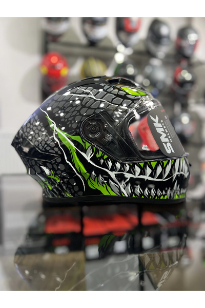 SMK Stellar Yeşil Taoteı Kapalı Kask