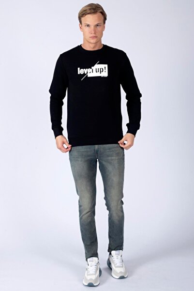 Lee Cooper سويت شيرت رجالي أسود