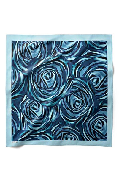 HAWWA وشاح باندانا منقوش باللون الأزرق