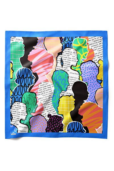 HAWWA وشاح باندانا منقوش بنمط فن البوب