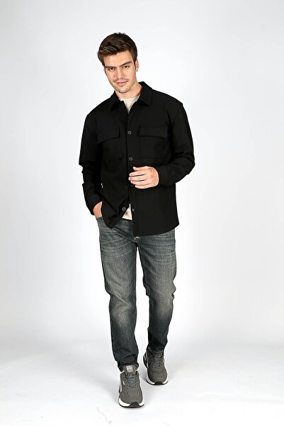 Lee Cooper Regular Fit Siyah Erkek Gömlek 251 LCM 241017 JOLET SİYAH