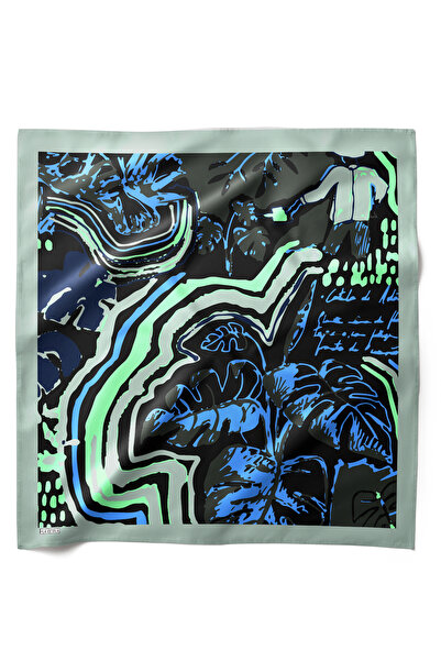 HAWWA وشاح باندانا منقوش عليه غابة الليل