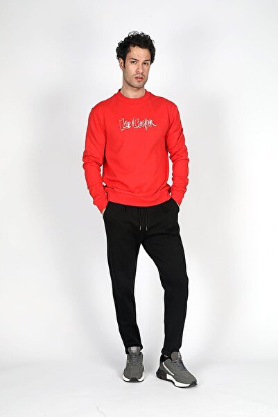 Lee Cooper Jeffrey Men's O-Neck Sweatshirt Red