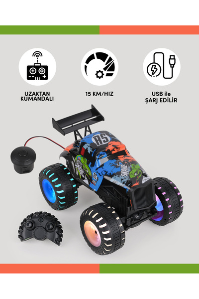 lets be child 1:10 Ölçekli 2.4 Ghz Yüksek Hızlı Off Road Araba 4 Ch Usb Şarjl...
