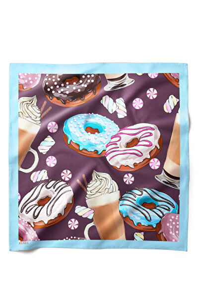 HAWWA Sweet Donut Patterned Bandana Scarf