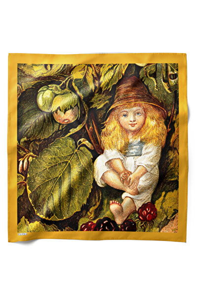 HAWWA وشاح باندانا منقوش بتصميم فتاة الغابة