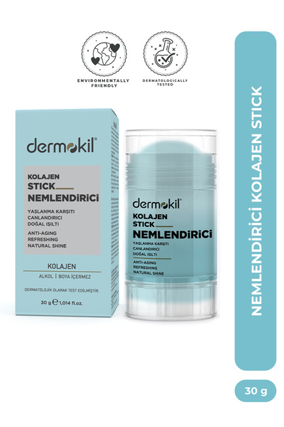 Dermokil Kolajen Stick Nemlendirici – 30 g Anti-Aging – Natural Shine – Canla...