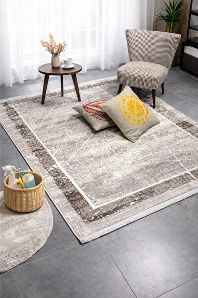 GÜMÜŞSUYU Rustic 17138 Bej Halı 160x230 cm - Modern Salon Halısı