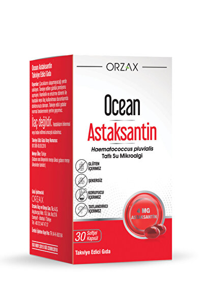 Ocean Orzax Astaxanthin Natural Antioxidant 30 Capsules