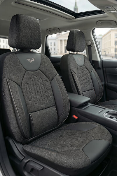 Panda Kılıf Panda Vibe Series Linen Fabric Car Seat Cover - Full Set