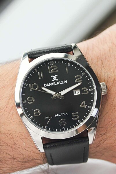 Daniel Klein Dk442793 Leather Band Men's Wristwatch