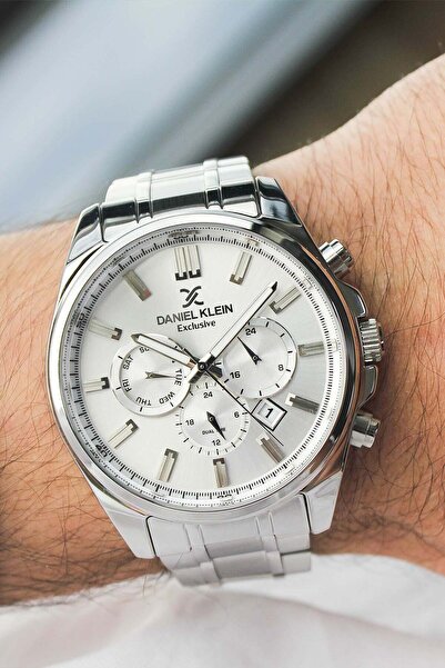 Daniel Klein ساعة يد رجالية بسوار فولاذي DK441468