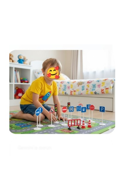 mekteplim Educational Traffic Signs Play Set 20 Pieces
