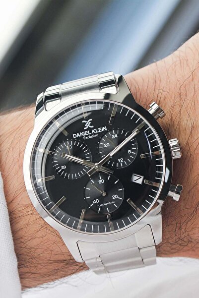 Daniel Klein ساعة يد رجالية بسوار فولاذي DK438604