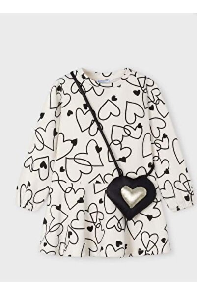 MAYORAL Girl child 4931 heart pattern dress with bag gkm0023