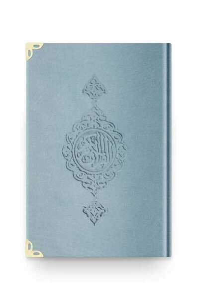 Hayrat Neşriyat Çanta Boy Kadife Kur'an-ı Kerim (Mavi, Yaldızlı, Mühürlü)