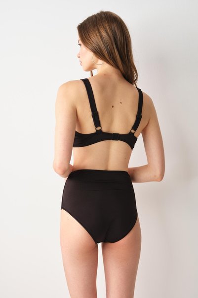 Pierre Cardin Sasha Balenli Toparlayıcı Bikini Tek Üst Siyah 239107