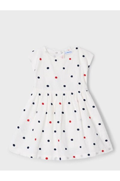 MAYORAL Girl's 3921 embroidered polka dot dress gkm0302