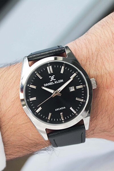 Daniel Klein Dk442748 Leather Band Men's Wristwatch