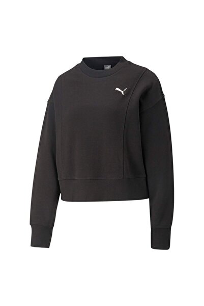 Puma Yuvarlak Yaka Siyah Kadın Sweatshırt 67310901 HER Crew TR PUMA Black