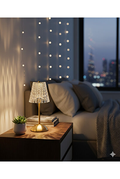 ledison مصباح طاولة مزخرف على شكل مصباح معلق