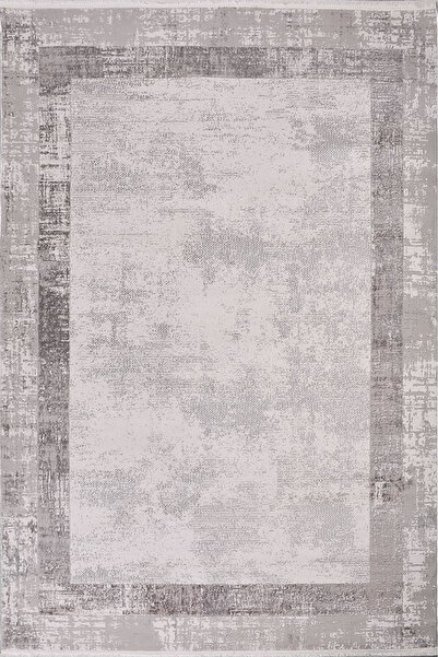 Tuğra Halı Bloom BM03 Krem Gri Salon Halısı