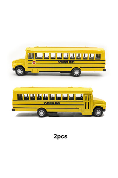 Choice حافلة مدرسية قطعتان، مقياس 1:43، لعبة حافلة مدرسية معدنية عالية الجودة...