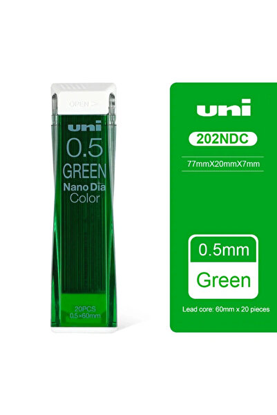 Choice أقلام رصاص ميكانيكية ملونة من جرين جابان، طراز Uni Nano Dia Color 202N...