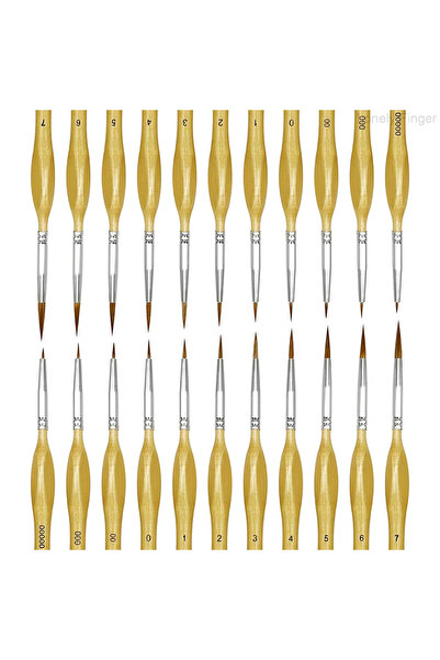 Choice4 22pcs Wood Detail 10/11/20/22Pcs Fine Detail Paint Brush Miniature Pa...